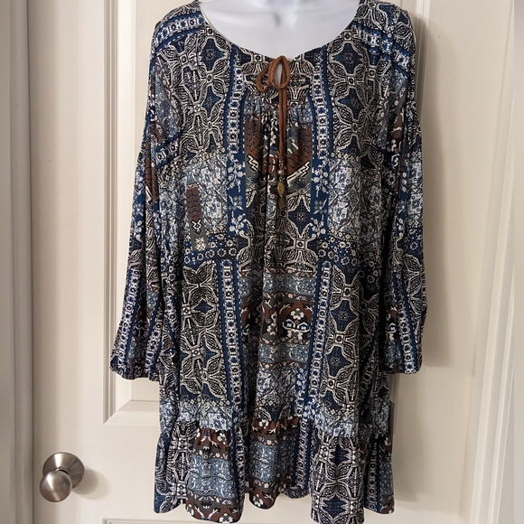 Boho Style Top Size XL (NWT) - Picture 1 of 9